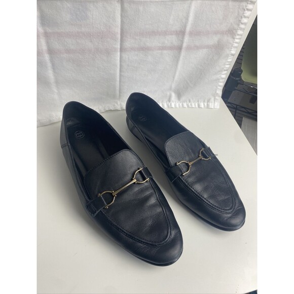 Massimo Matteo Black  Leather Driving Loafers US 8.5 EU 41‎ - Picture 1 of 8